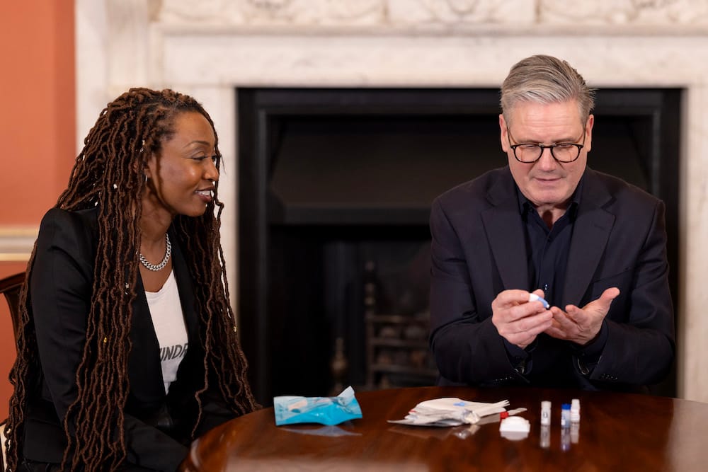 Sir Keir Starmer takes part in National HIV Testing Week, becoming the first serving Prime Minister and G7 leader to take a public HIV test