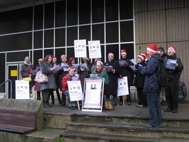 Carols against the cuts