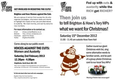 Carols against the cuts