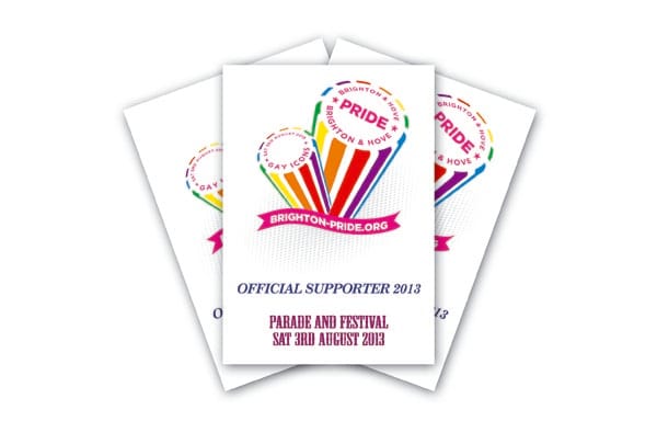 Pride window sticker campaign