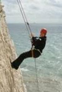 Abseil down Peachehaven Cliffs