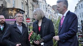 Home Secretary visits the Aids Memorial