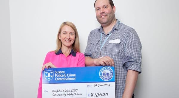Police & Crime Commissioner recognises work of LGBT Safety Forum.