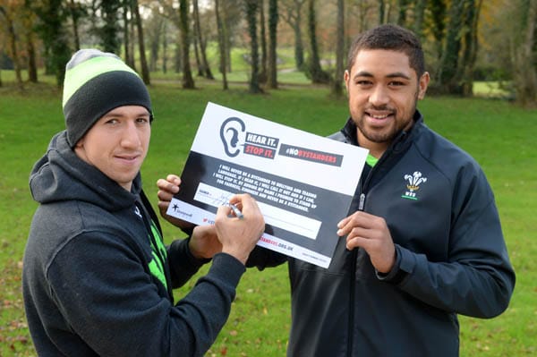 Welsh national rugby team takes a stand against homophobic abuse