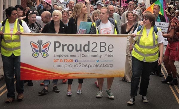 Rainbow flag raised for Totnes Pride