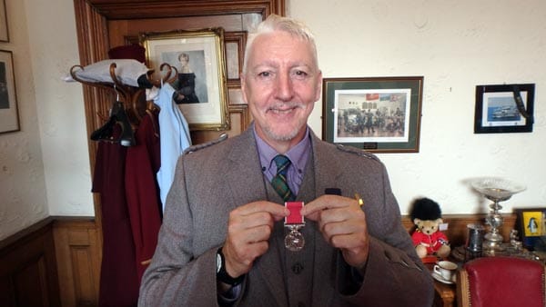 Kinny Gardner receives British Empire Medal