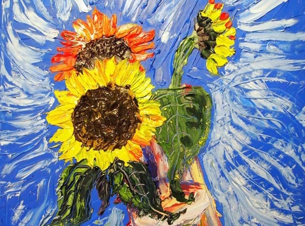 Artist paints ‘Debbie the Sunflower’ for disabled people’s human rights group