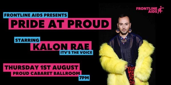Frontline AIDS fundraiser at Proud Cabaret Ballroom on August 1