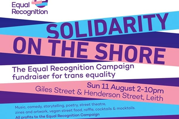 Performers fundraise for trans equality in Leith this Sunday