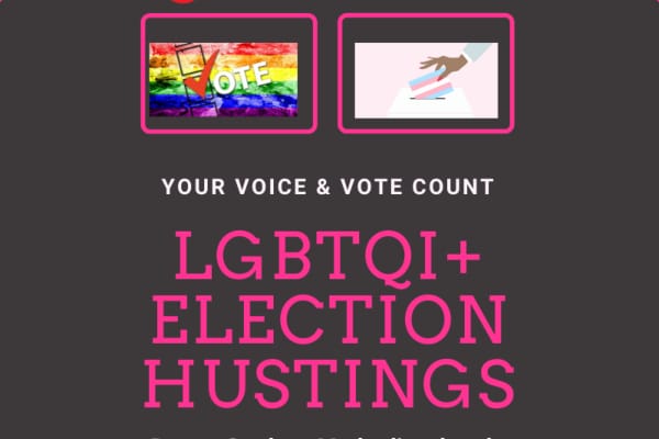 Gscene’s LGBTQ Hustings event this Wednesday evening. All invited.