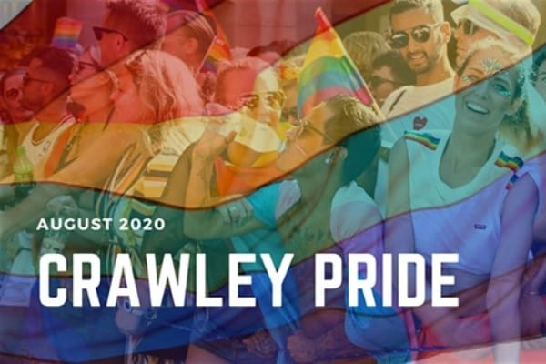 1st Crawley Pride announced for Saturday, August 29