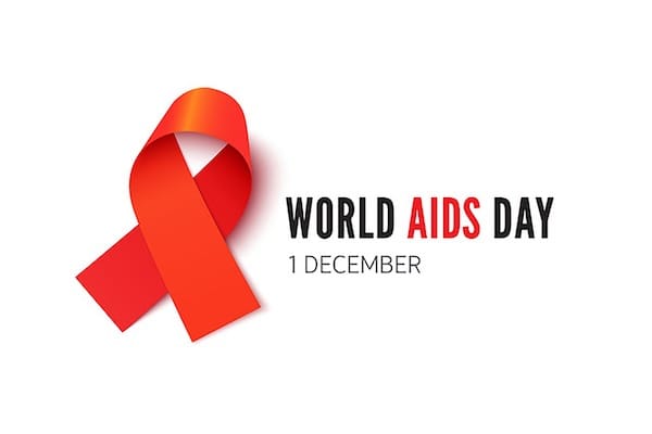 Candlelit vigil in London to mark World AIDS Day, 40 years on from first the first reported cases of HIV-related illness and deaths