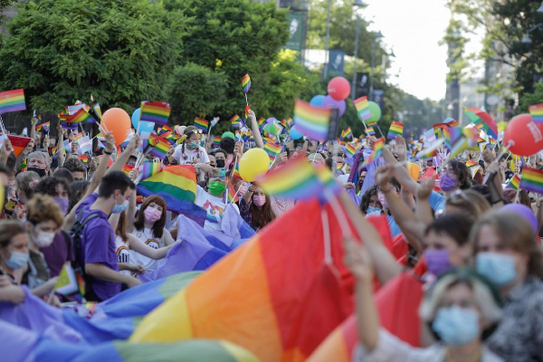 March for LGBTQ+ rights in Romania