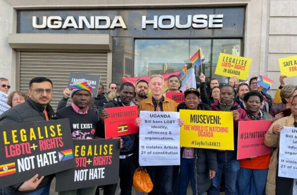Ugandans lead ‘kill the gays’ bill protest in London