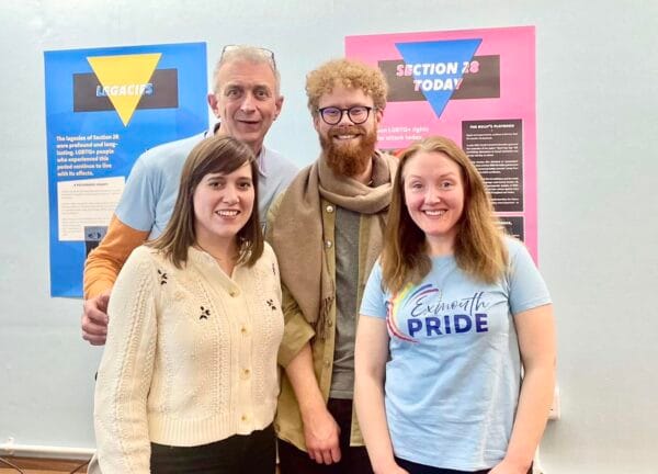 Exmouth Library hosts interactive exhibition on Section 28 during LGBT+ History Month, in association with Exmouth Pride