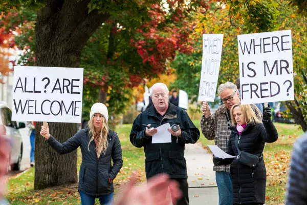 Congregants support music director after he’s fired from church for being in same-sex marriage
