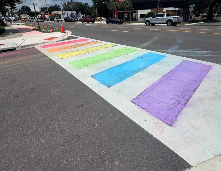 Community restores Pulse Memorial Rainbow Crosswalk hours after it was painted over