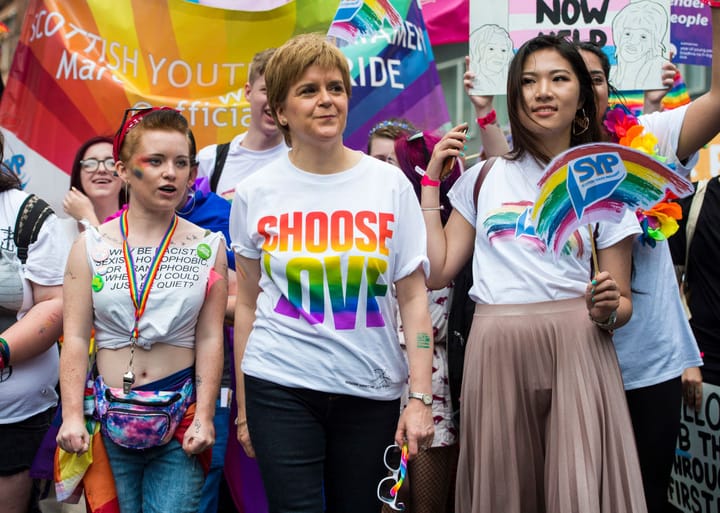 Nicola Sturgeon says “There are forces on the far right who have weaponised" trans rights
