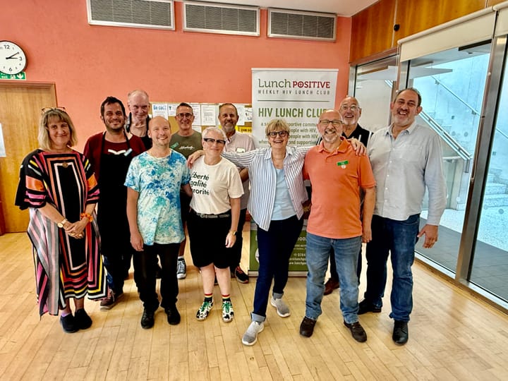 Hazell Dean, Queen of Hi-NRG, enjoys an afternoon with the Lunch Positive team