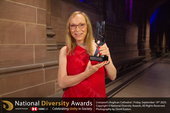 Katie Neeves, founder of Cool2BTrans, named Positive Role Model for LGBT at National Diversity Awards