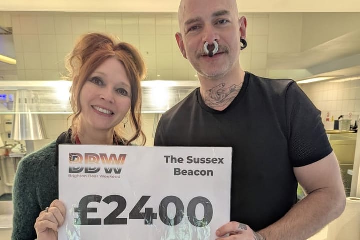 The Sussex Beacon receives £2,400 from Brighton Bear Weekend
