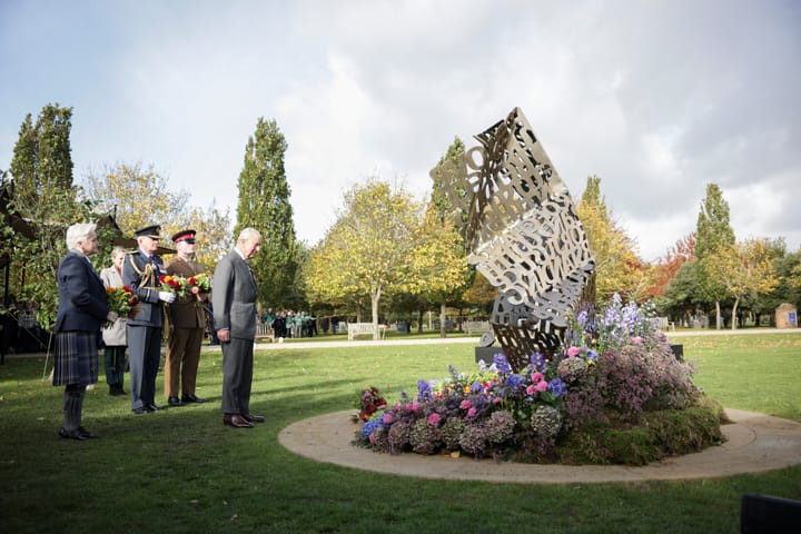 IN PICTURES: King Charles III unveils national memorial to LGBTQ+ armed forces veterans