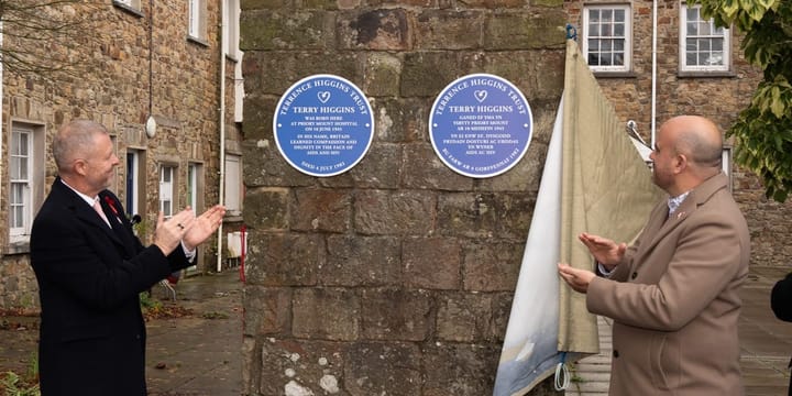 Memorial plaque unveiled in honour of Terry Higgins