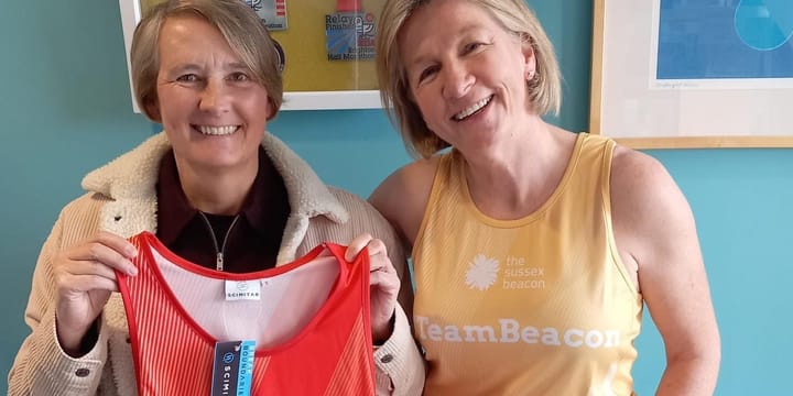 Amanda from The Traitors visits Sussex Beacon ahead of Brighton Half Marathon