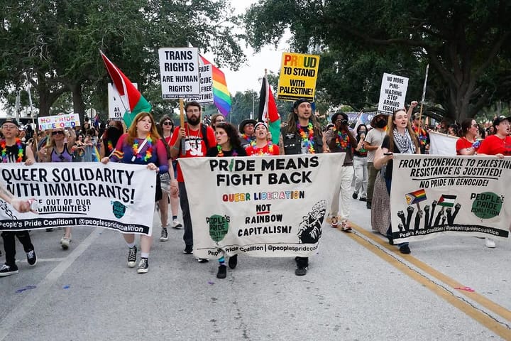 LGBTQ+ coalition stages first anti‑corporate Pride march in Florida
