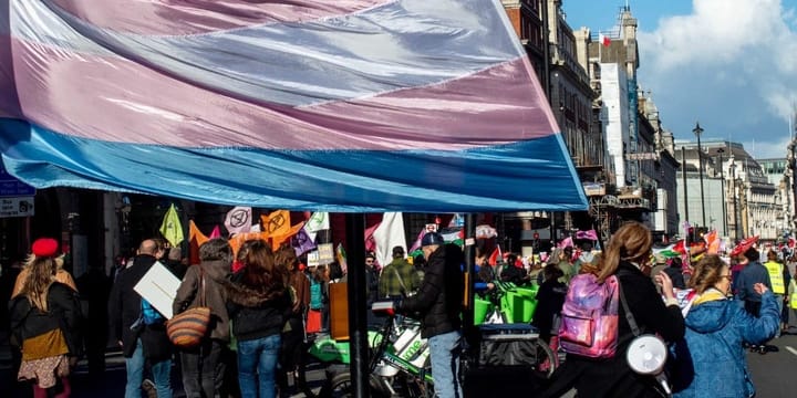 Rainbow Migration joins tens of thousands in London march against far right