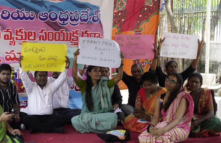 Protesters in Hyderabad demand scrapping trans identity bill