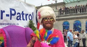 Bear groups march together at Brighton Pride