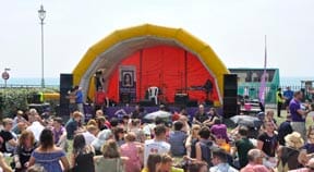 Trans* Pride in the Park attracts thousands of supporters to New Steine Gardens