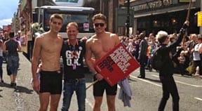 Warwick Rowers march at Manchester Pride