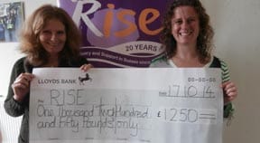 ‘Music Mayhem’ benefit raises £1,250 for RISE