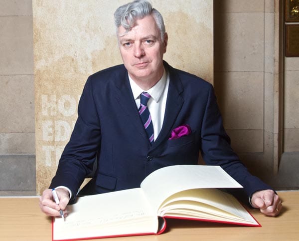 Simon Kirby MP signs Holocaust Educational Trust Book of Commitment