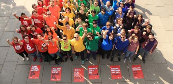 Stonewall forms ‘Human Rainbow’ to mark IDAHOBIT