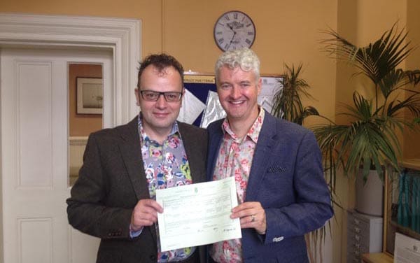 Brighton & Hove’s 500th Civil Partnership conversion