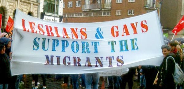 LGBT groups rally to support refugees