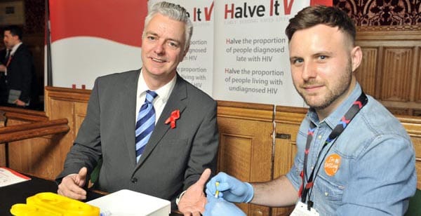 Kemptown MP takes HIV test at Westminster event