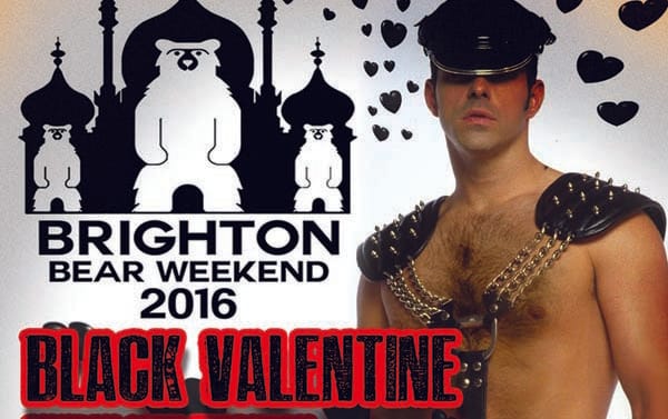 Black Valentine Party for bears today at Subline