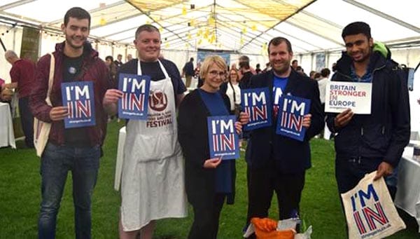 Brighton foodies support Stronger in Europe Campaign