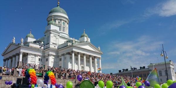 Pride march draws huge crowds to Helsinki city centre