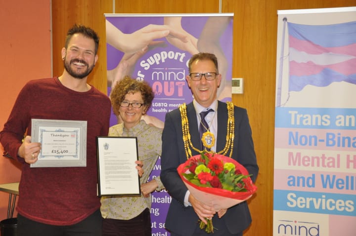 MindOut honour fundraising achievements of Spice and Bedford Tavern