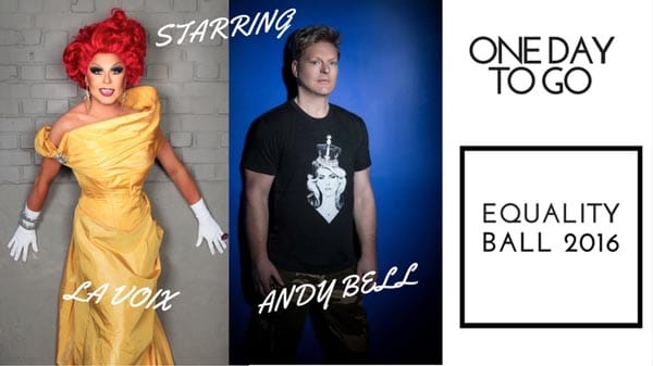 Last chance to buy tickets for Equality Ball 2016