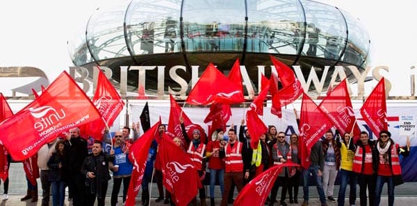 British Airways striking cabin crew bring their protest to Brighton’s i360
