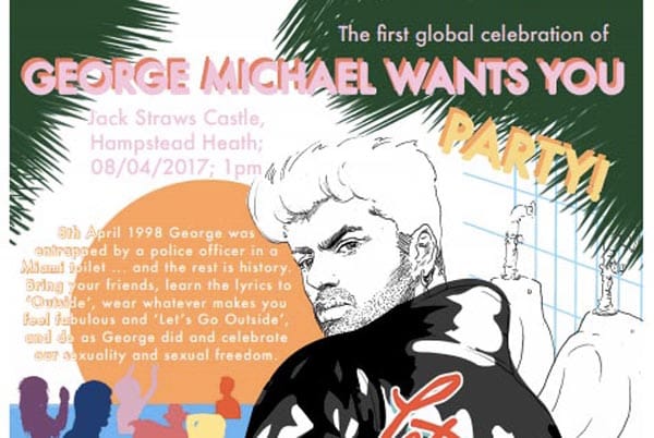 George Michael celebration on Hampstead Heath today