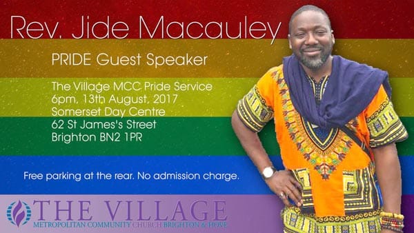 PREVIEW: PRIDE VOICES with Rev Jide Macauley