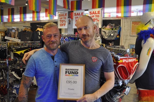 Prowler raise £95 for Rainbow Fund