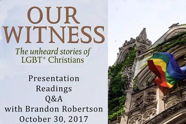 Brandon Robertson book launch at The Village MCC